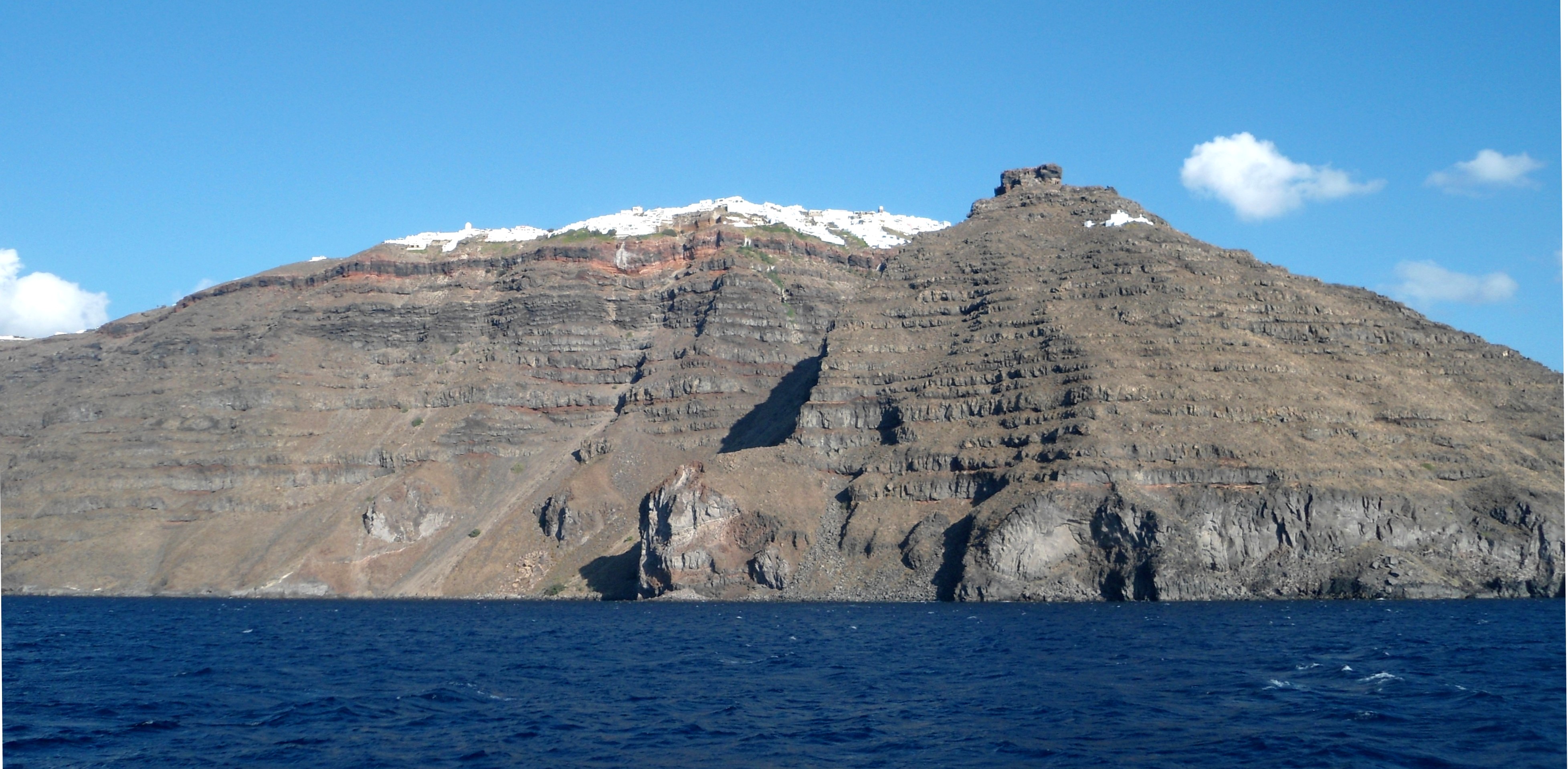 Imerovigli and Skaros Rock on the Santorini caldera